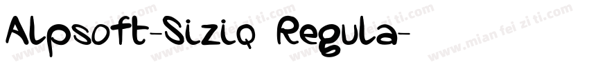 Alpsoft-Siziq Regula字体转换